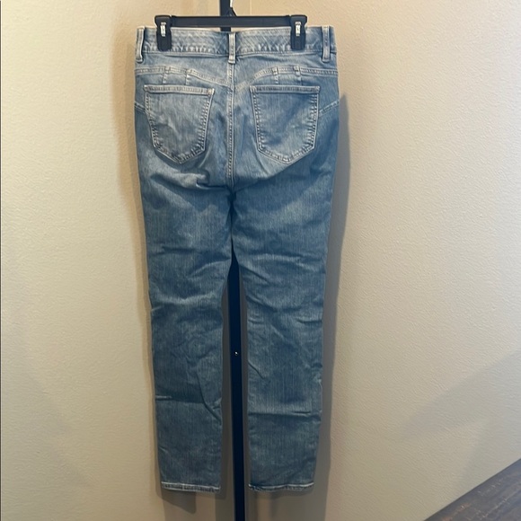 Torrid Blue Straight Leg Jeans with Distressed Details - Picture 3 of 3